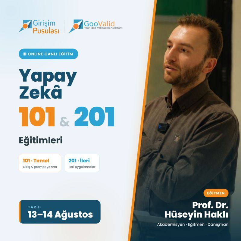 Yapay Zekâ 101 ve 201 Eğitimleri