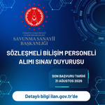 Savunma Sanayii Başkanlığı bilişim personeli alımı