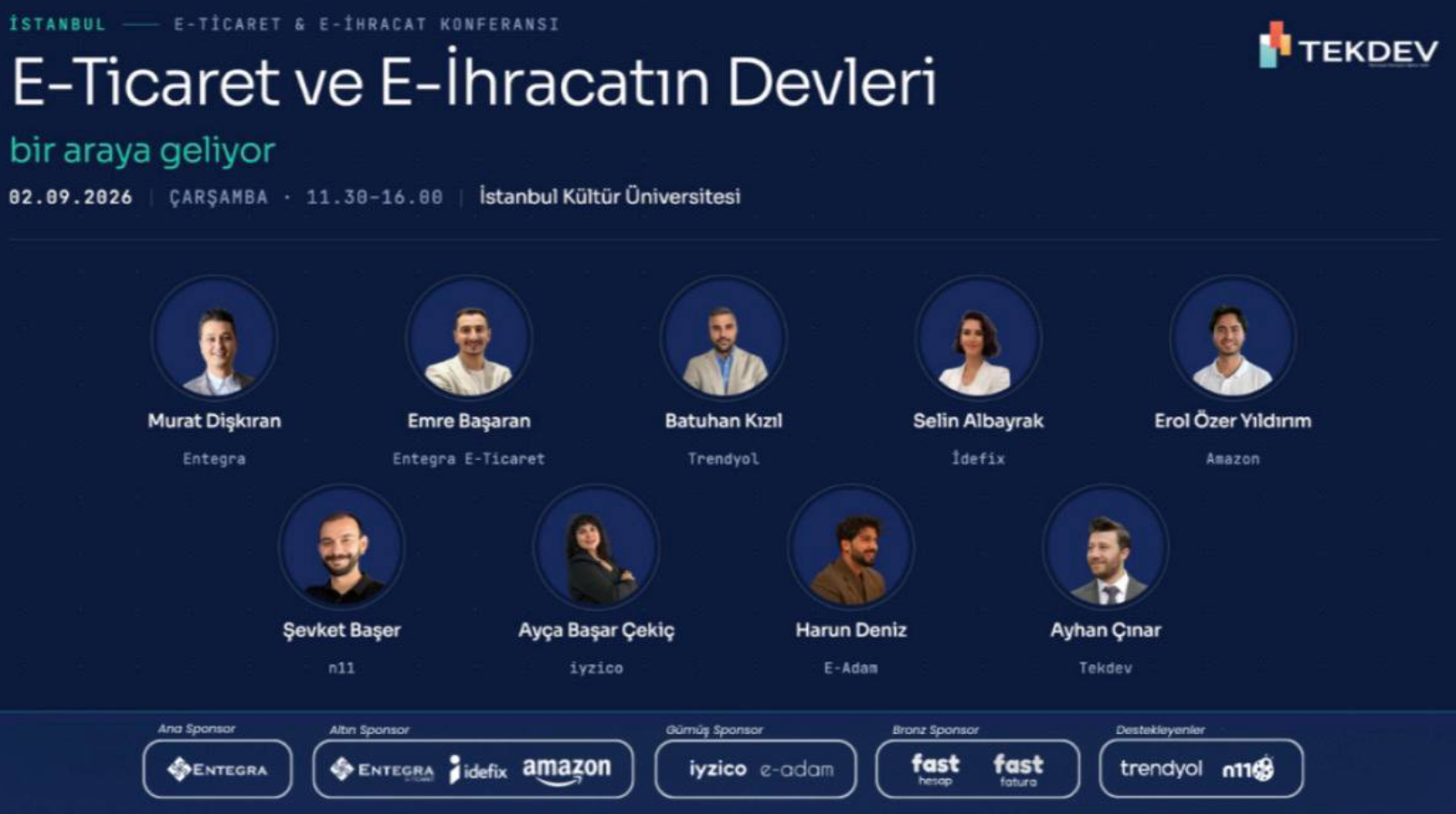 İstanbul TEKDEV E-Ticaret ve E-İhracat Konferansı