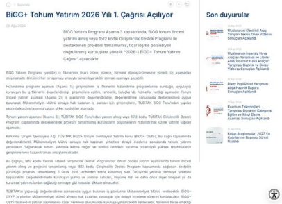 TÜBİTAK BiGG Tohum Yatırım