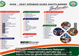 2026-2027 kurs başvuruları