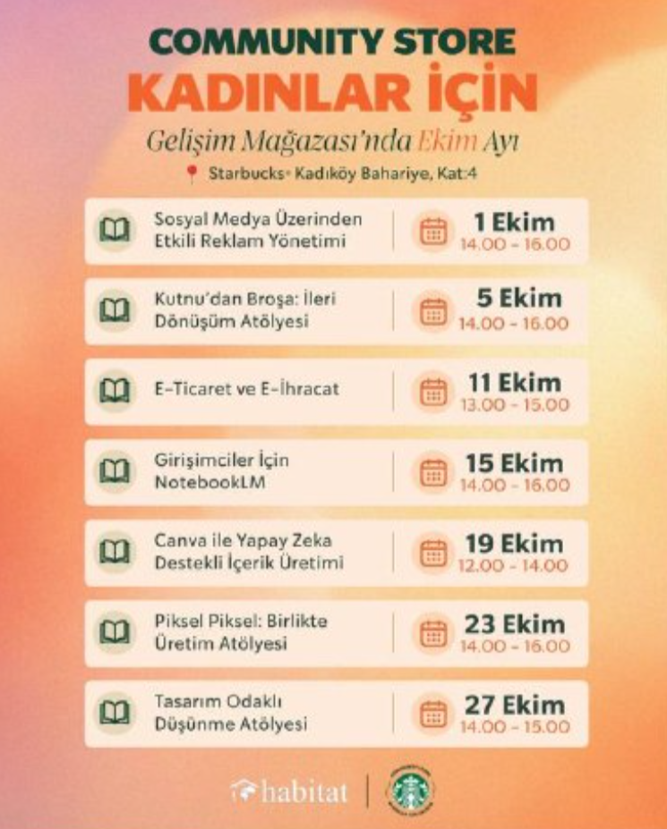 Community Store Kadınlar İçin Gelişim Mağazası