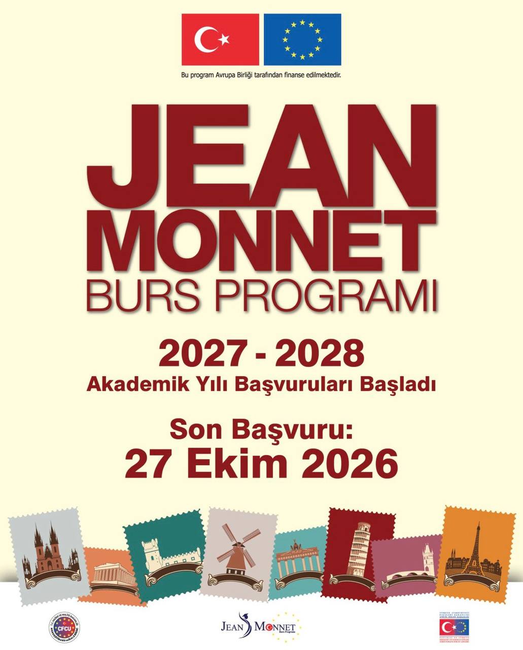 Jean Monnet Burs Programı 2027-2028