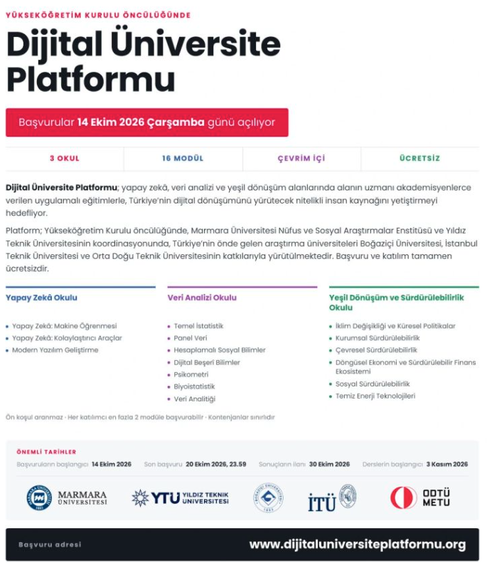 YÖK Dijital Üniversite Platformu